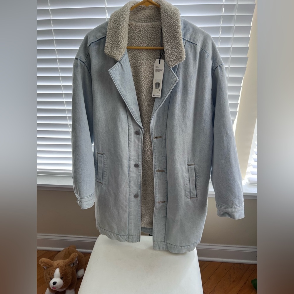 Levi’s Light Denim blue Sherpa-Lined Jacket